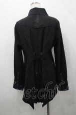 画像3: Rozen Kavalier / カメオブローチジャボ付きシャツ  黒 I-26-04-29-054-OO-BL-SA-ZI (3)