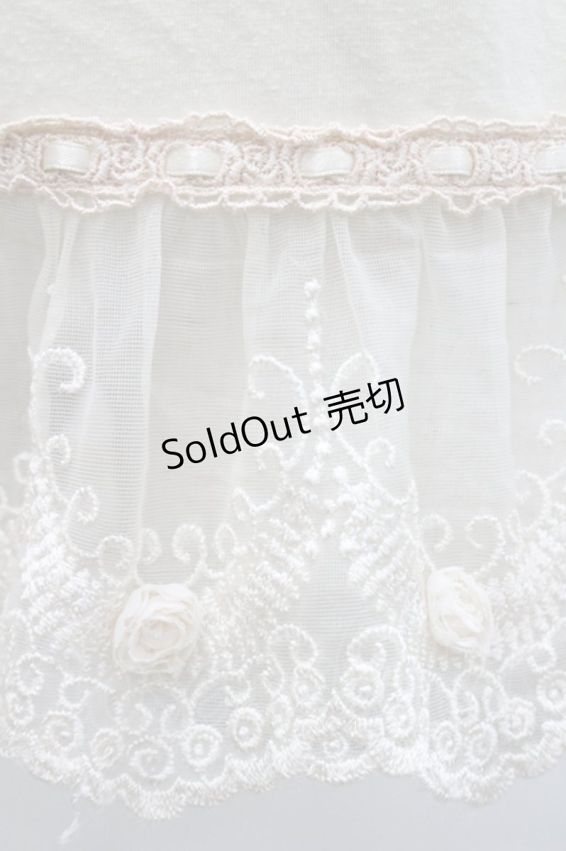 画像4: axes femme / バラ付きインナープルオーバー M 生成り I-26-04-29-005-AX-TO-TE-ZI (4)