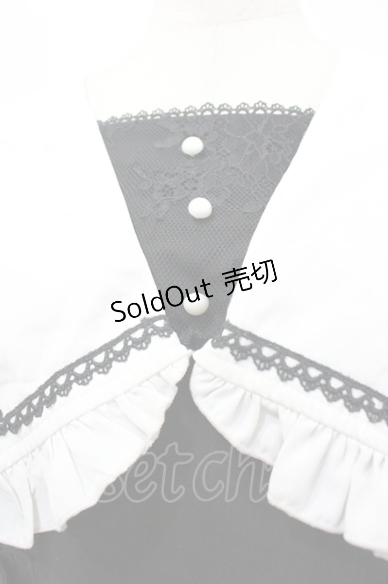 画像2: Rojita / 袖レース切り替えセーラー襟ワンピース  黒Ｘ白 I-26-04-29-064-LO-OP-SA-ZI (2)