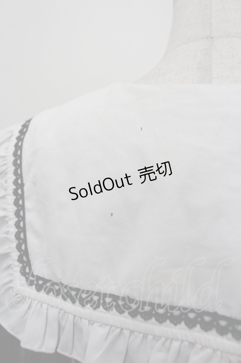 画像4: Rojita / 袖レース切り替えセーラー襟ワンピース  黒Ｘ白 I-26-04-29-064-LO-OP-SA-ZI (4)