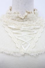 画像3: axes femme / ドットチュールパワショルカットソー M アイボリー I-26-04-29-006-AX-TO-TE-ZI (3)