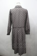 画像3: axes femme POETIQUE / 花格子柄ワンピース M ブラウン I-26-04-29-068-AX-OP-SA-ZI (3)