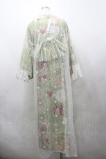 画像7: ZJ Story（海外ロリータブランド） / りんご&額縁ストライプ柄着物セット  グリーン I-26-04-29-069-LO-OP-SA-ZI (7)