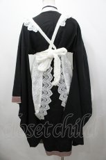 画像2: DOLLS PARTY / 絆創膏刺繍着物セット  黒Ｘアイボリー I-26-04-29-072-LO-OP-SA-ZI (2)