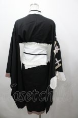 画像5: DOLLS PARTY / 絆創膏刺繍着物セット  黒Ｘアイボリー I-26-04-29-072-LO-OP-SA-ZI (5)