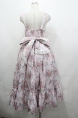 画像3: Chalmiere / クラシカルローズ柄ジャンパースカート M ピンク I-26-04-29-073-AX-OP-TE-ZI (3)