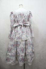 画像3: Chalmiere / クラシカルローズ柄ワンピース M オフ I-26-04-29-074-AX-OP-TE-ZI (3)