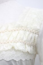 画像3: axes femme / ハイネックレースフリル切替プルオーバー M アイボリー I-26-04-29-007-AX-TO-TE-ZI (3)