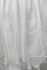 画像2: 中国ロリータ / ラメストライプスカート  白 I-26-04-29-084-LO-SK-SA-ZI (2)