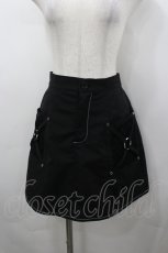 画像1: Jamie エーエヌケー / メッシュポケットスカート  黒Ｘ白 I-26-04-29-087-LO-SK-SA-ZI (1)