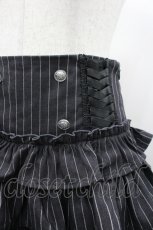 画像3: Amilige / ハイウエストエンブレムボタン付きフリルパンツ  黒 I-26-04-29-095-PU-PA-SA-ZI (3)