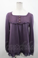 画像1: axes femme / 刺繍デザインプルオーバー M パープル I-26-04-29-009-AX-TO-TE-ZI (1)