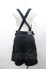 画像2: PINK HOUSE / リボン付吊りハーフパンツ  黒 I-26-04-29-098-LO-PA-SA-ZI (2)