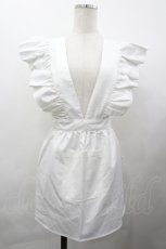 画像1: DARK STAR ISLAND / フリルエプロン  白 I-26-04-29-099-LO-ZA-SA-ZI (1)