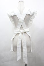 画像2: DARK STAR ISLAND / フリルエプロン  白 I-26-04-29-099-LO-ZA-SA-ZI (2)