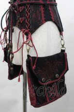 画像3: Ozz oneste / チャイナボタンポケット付きコルセット  黒Ｘ赤 I-26-04-29-101-OO-ZA-SA-ZI (3)