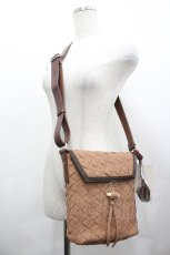 画像1: shimamura × chiharu / DSオラフバッグ  ブラウン I-26-04-29-103-LO-ZA-SA-ZI (1)