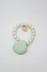 画像1: Q-pot. / シェルマカロンブレスレット  ミントＸ白 I-26-04-29-106-QP-AC-SA-ZI (1)