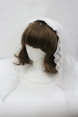 画像1: Morun x Muuna Stoik / ヴェールヘッドドレス  白 I-26-04-29-109-LO-ZA-SA-ZI (1)