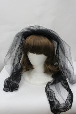 画像1: Morun x Muuna Stoik / ヴェールヘッドドレス  黒 I-26-04-29-110-LO-ZA-SA-ZI (1)