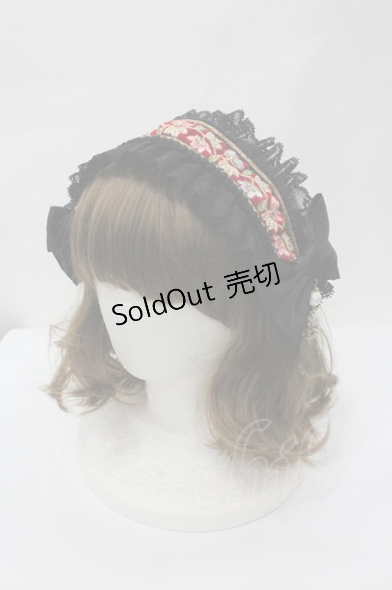 画像1: LOLITAその他(お買取対象外) / リボンタッセルヘッドドレス  黒 I-26-04-29-111-LO-AC-SA-ZI (1)