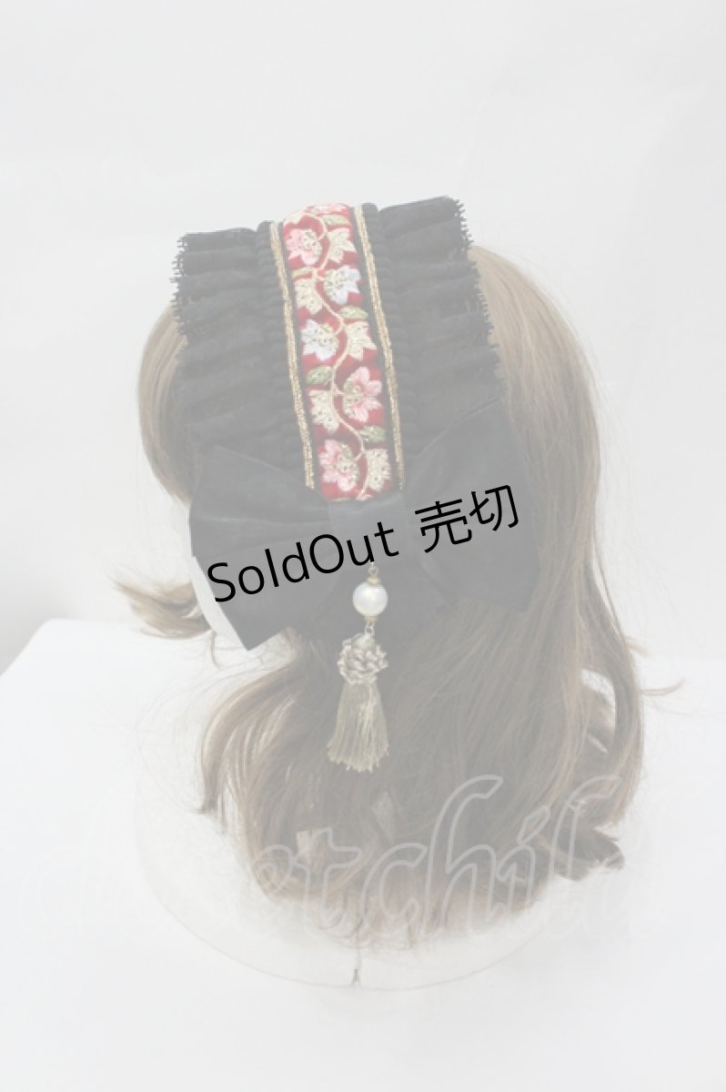 画像2: LOLITAその他(お買取対象外) / リボンタッセルヘッドドレス  黒 I-26-04-29-111-LO-AC-SA-ZI (2)