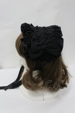 画像2: ATELIER PIERROT / Gathered Bloom Headdress ヘッドドレス  黒 I-26-04-29-112-EL-AC-SA-ZI (2)