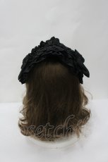 画像3: ATELIER PIERROT / Gathered Bloom Headdress ヘッドドレス  黒 I-26-04-29-112-EL-AC-SA-ZI (3)