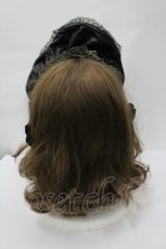 画像3: metamorphose / レザーハーフボンネット  黒Ｘゴールド I-26-04-29-113-ME-AC-SA-ZI (3)