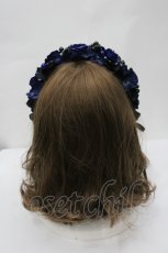 画像3: Atelier Beatrice / ローズパールカチューシャ  青X黒 I-26-04-29-114-GO-AC-SA-ZI (3)