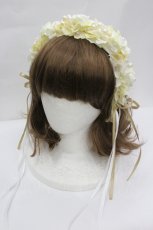 画像1: Atelier Beatrice / ローズパールカチューシャ  アイボリーＸ白 I-26-04-29-115-GO-AC-SA-ZI (1)