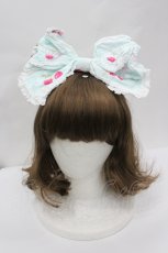 画像1: BABY,THE STARS SHINE BRIGHT / Cherry Cherry Fallin' Cherryリボンカチューシャ  ミント I-26-04-29-116-BA-AC-SA-ZI (1)