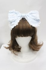 画像1: BABY,THE STARS SHINE BRIGHT / キャメロンカチューシャ  サックスＸ白 I-26-04-29-117-BA-AC-SA-ZI (1)