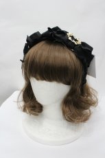 画像1: Hoshibako Works / リボンタルトカチューシャ  黒 I-26-04-29-119-LO-AC-SA-ZI (1)