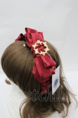 画像2: Hoshibako Works / リボンタルトカチューシャ  赤 I-26-04-29-120-LO-AC-SA-ZI (2)