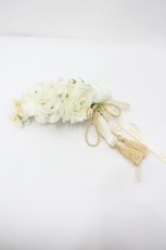 画像1: Triple fortune / ローズリボンタッセルヘッドドレス  アイボリー I-26-04-29-121-EL-AC-SA-ZI (1)