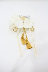 画像2: Triple fortune / ローズリボンクリップ  白 I-26-04-29-122-EL-AC-SA-ZI (2)