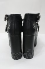 画像3: YOSUKE / 超厚底ベルティッドパンプス 23.5CM 黒 I-26-04-29-123-PU-SH-SA-ZI (3)