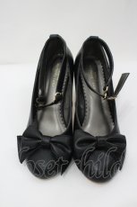 画像1: axes femme POETIQUE / クリアヒールビジューパンプス L 黒 I-26-04-29-124-AX-SH-SA-ZI (1)