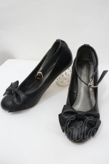 画像2: axes femme POETIQUE / クリアヒールビジューパンプス L 黒 I-26-04-29-124-AX-SH-SA-ZI (2)