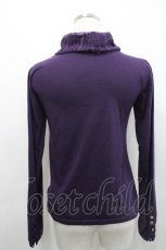 画像2: axes femme / レースヨークタートルネックカットソー M パープル I-26-04-29-011-AX-TO-TE-ZI (2)