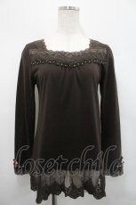 画像1: axes femme / 袖口ガーデンロングインナー M ブラウン I-26-04-29-013-AX-TO-TE-ZI (1)