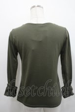 画像2: axes femme / 折り返し2WAYインナープルオーバー M カーキ I-26-04-29-015-AX-TO-TE-ZI (2)