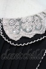 画像3: axes femme / レース襟ヨーク切替プルオーバー M 黒 I-26-04-29-002-AX-TO-TE-ZI (3)