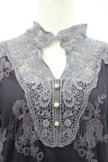 画像3: axes femme / 刺繍入りチュールチュニック M パープル×グレー I-26-04-29-020-AX-TO-TE-ZI (3)