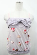 画像1: MILK / ケーキ柄キャミソール  ラベンダー I-26-04-29-023-ML-TO-SA-ZI (1)