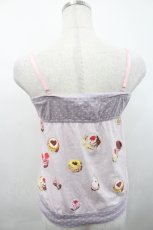 画像2: MILK / ケーキ柄キャミソール  ラベンダー I-26-04-29-023-ML-TO-SA-ZI (2)