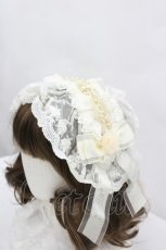 画像2: BABY,THE STARS SHINE BRIGHT / a Rose  ガラスドームに閉じ込めた一輪の薔薇 ヘッドドレス  生成り I-26-04-30-051-BA-AC-SA-ZI (2)