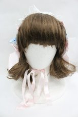 画像2: BABY,THE STARS SHINE BRIGHT / Eternal Ribbon Featheryヘッドドレス  ピンクＸサックス I-26-04-30-059-BA-AC-SA-ZI (2)