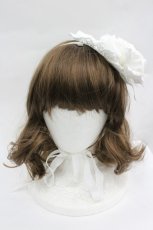 画像2: BABY,THE STARS SHINE BRIGHT / ローズガーデンヘッドドレス  白 I-26-04-30-066-BA-AC-SA-ZI (2)